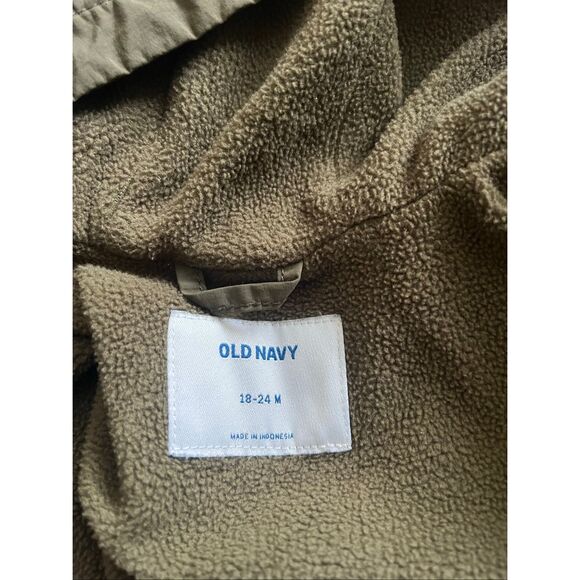 Old Navy Toddler Cargo Jacket, Olive Green,  18-24,Very Gently Used - Picture 5 of 5